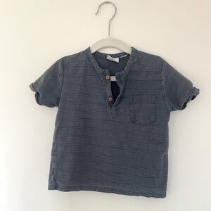 Zara Baby Toddler Boy Henley Pocket Shirt
